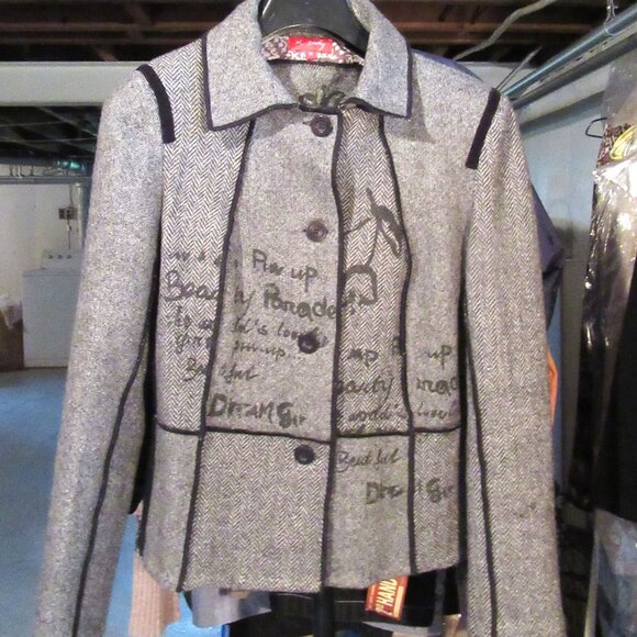 Design Maison Derhy, Paris, Wool Jacket, Ladies Medium - Picture 2 of 9